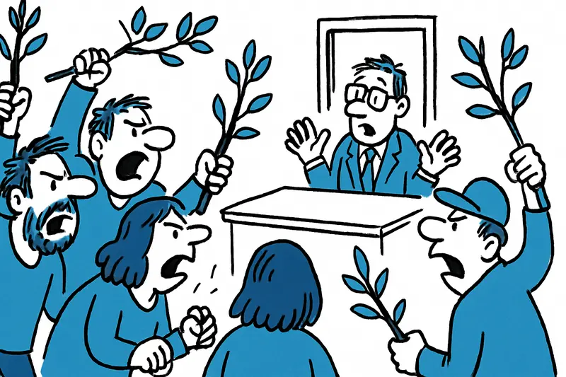 Cuando cayeron 17 plátanos: vecinos asaltan el ayuntamiento de Palma