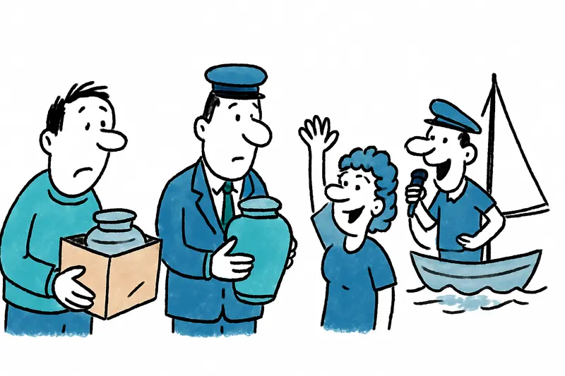 When Farewells on Mallorca Run a Little Differently: Between Urn Chaos and Sea Singalongs