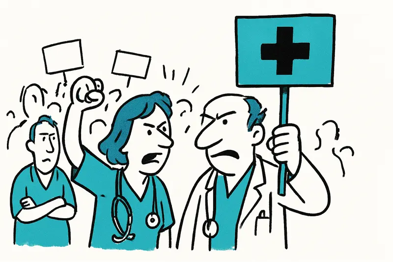 Doctors' strike in the Balearics: Demonstration in Palma