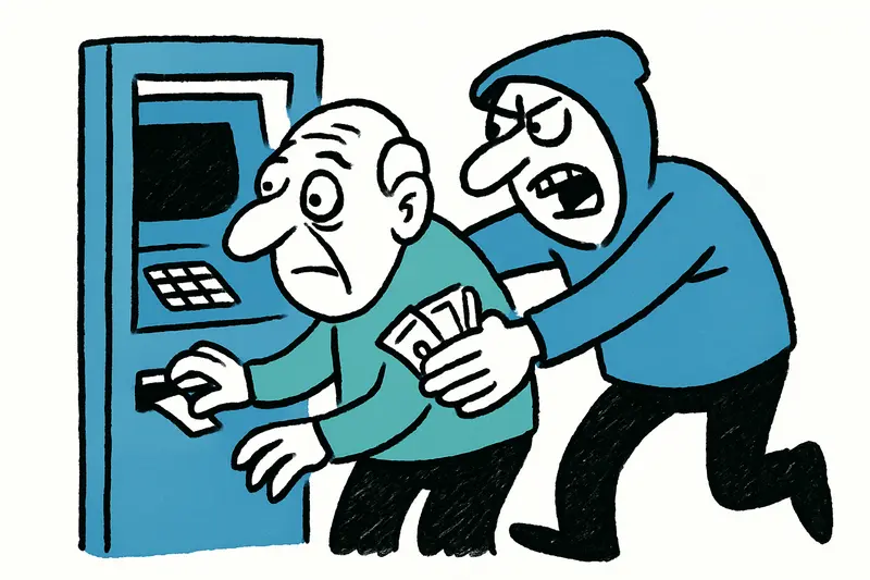 Albtraum an der Säule: 90‑Jähriger in Arenal beim Geldabheben beraubt