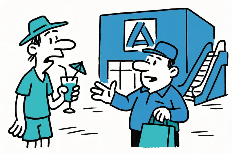 New two-story Aldi El Arenal storefront with outdoor escalator and visible Aldi logo