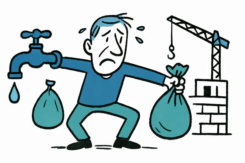 Al límite en Sant Llorenç: agua, basura y la obra de los meses de verano