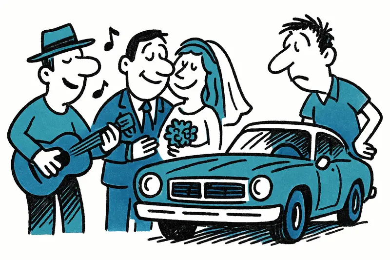 American Car Show in Port Adriano: Oldtimer, Live‑Musik und Vegas‑Hochzeit