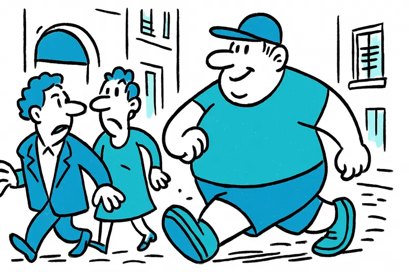 American travelers mingling with locals on a bustling Mallorca street lined with shops and palm trees