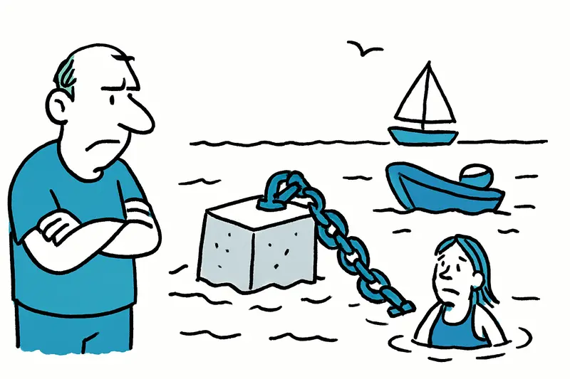 Anchor chaos off Alcúdia: Concrete blocks, chains and the risk to bathers