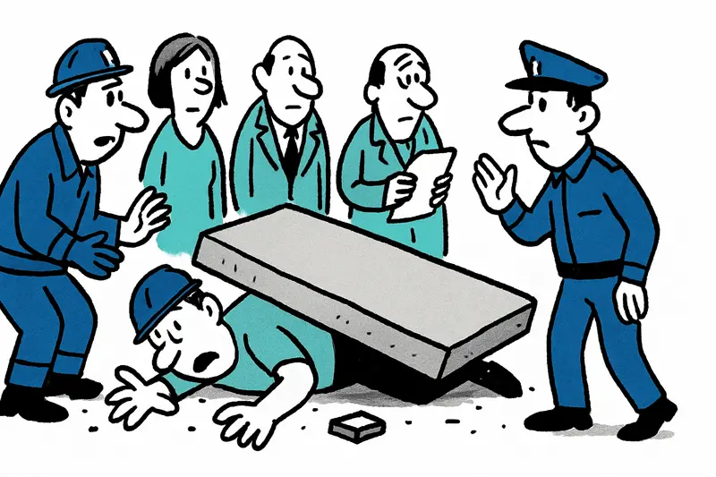 Arbeitsunfall in Santa Margalida: Betonplatten begraben 57-Jährigen unter sich