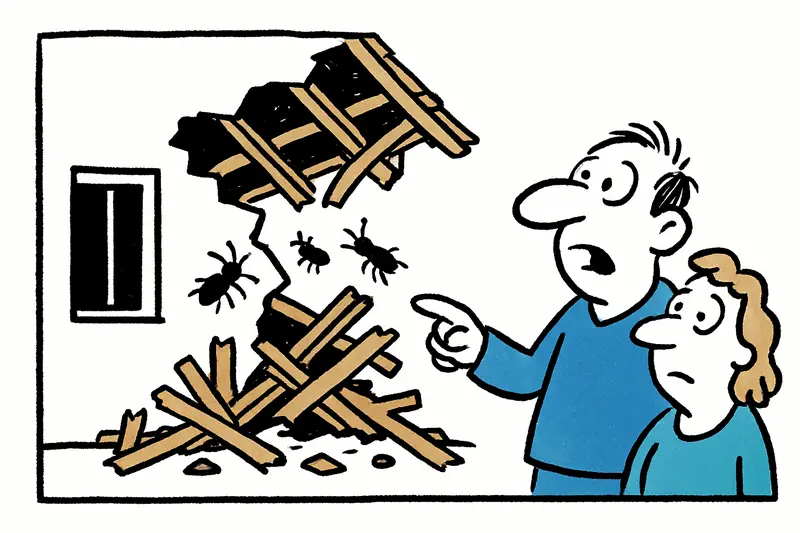 Sie fraßen sich durchs Dach: Termiten machen Haus in Artà gefährlich