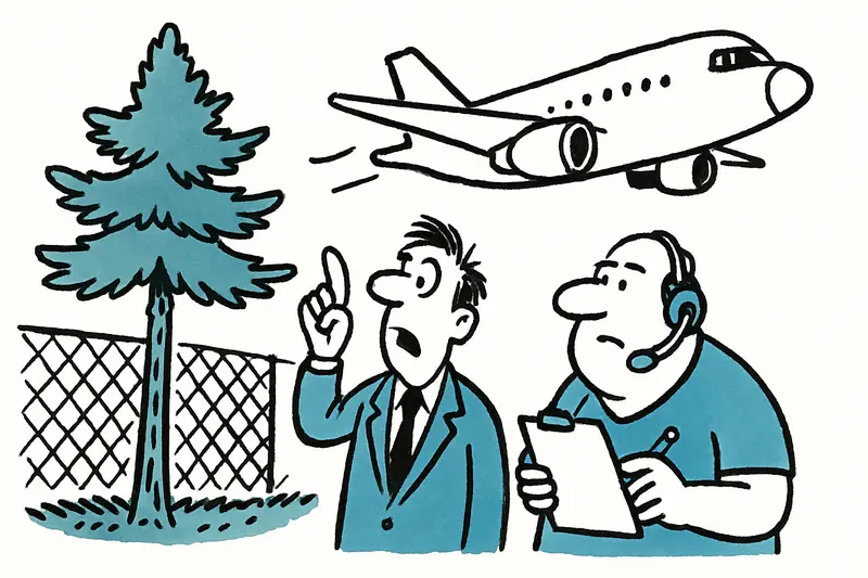 Bäume am Flughafen Son Sant Joan: Wann wird aus Wachstum ein Risiko?