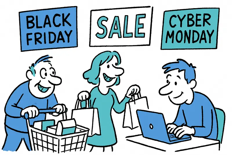 Crowds, shopping carts and full parking decks at Porto Pi shopping center during Black Friday in Palma