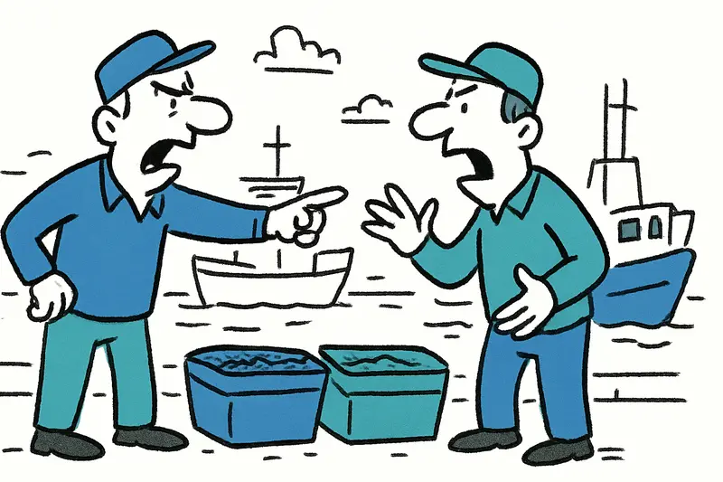 Idle fishing boats moored in a Balearic harbor during fishermen's protest over electronic logbook rules