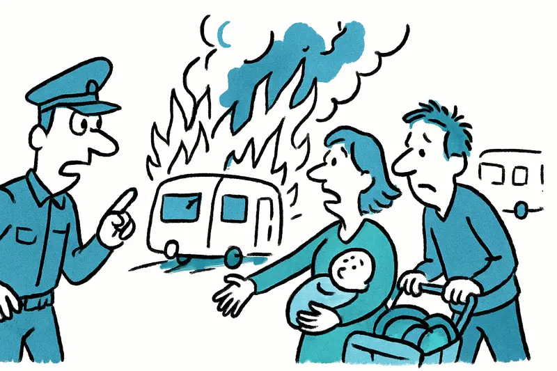 Fire at the Son Hugo Parking Lot: Was it Arson — and Who Protects the Caravan Community?