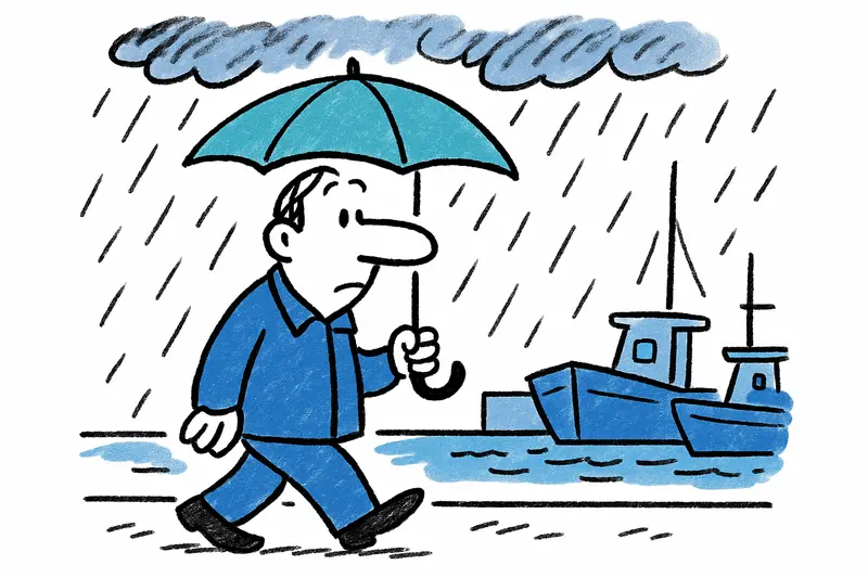 Cala Rajada am 5. Oktober 2025: Leichter Regen und milde Luft