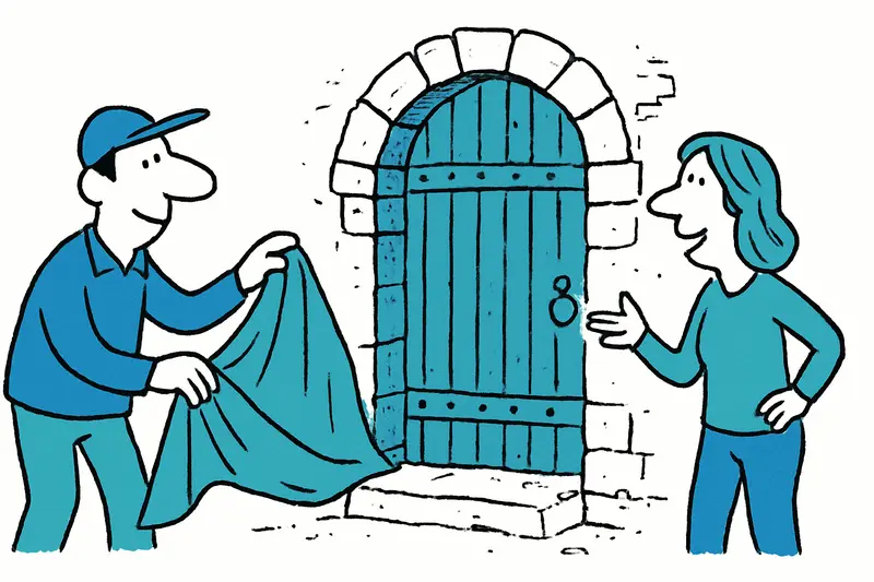 Puerta medieval descubierta en la fachada restaurada de Can Bordils en Palma, sede de archivos protegidos.