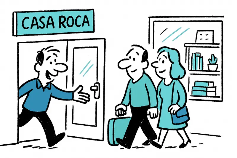 Außenansicht des ehemaligen Schreibwarenladens Casa Roca an der Carrer Sindicat in Palma während der Renovierung