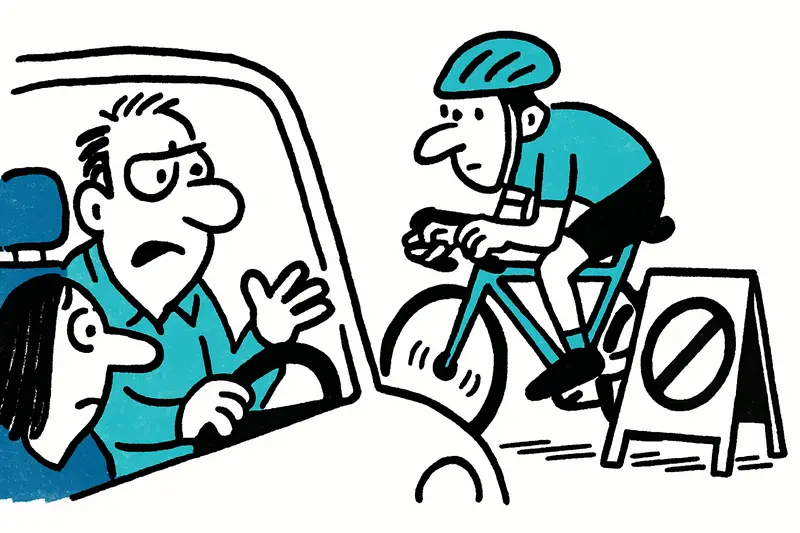 Radfahrer bei der Challenge Mallorca auf gesperrter Inselstraße.