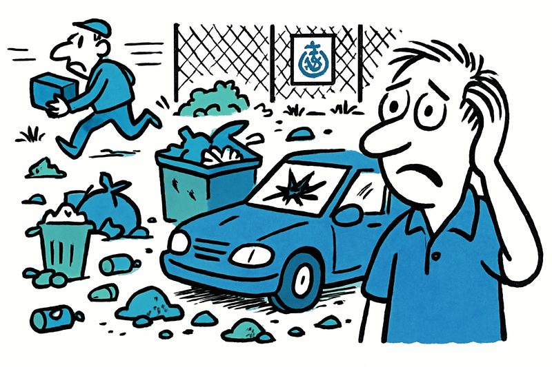 Chaos auf dem Parkplatz: Cala Major kämpft mit Müll und Sicherheitsproblemen