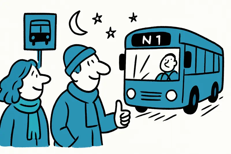 Mehr Busse für lange Nächte: EMT fährt dichter auf an Heiligabend und Silvester