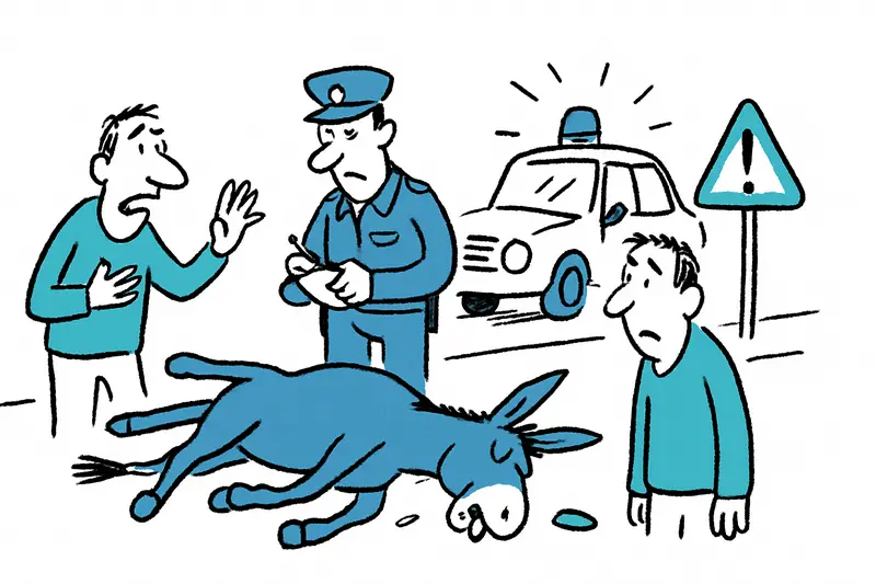 Esel tot nach Unfall nördlich von Palma – Details & Hinweise