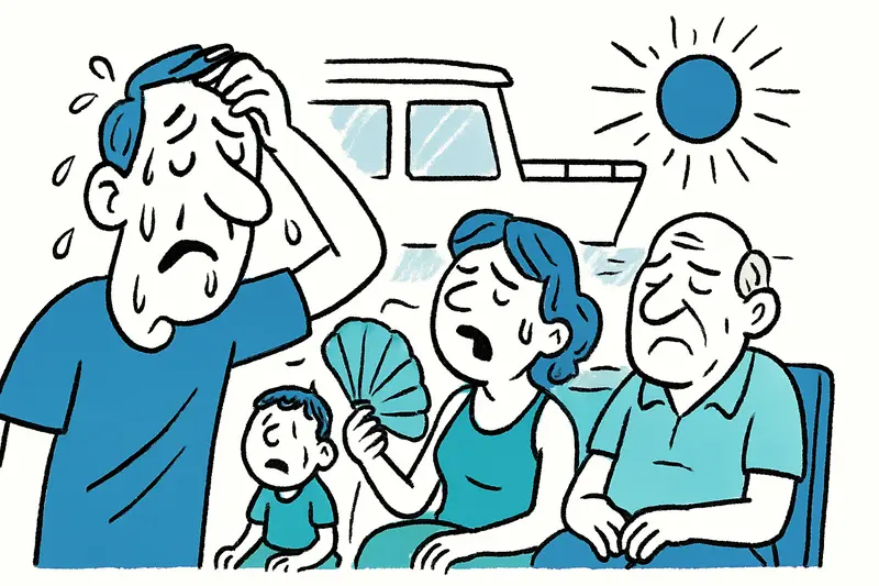 Klimaanlage auf Fähre ausgefallen – Passagiere leiden