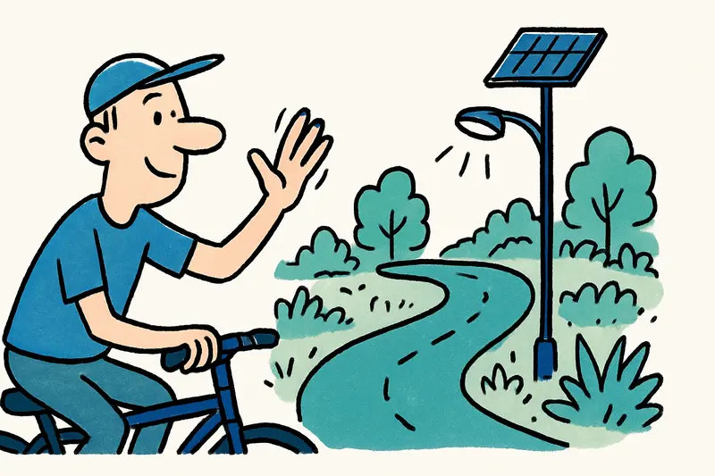 Neuer Radweg von Playa de Palma nach es Pillarí – 420 m, beleuchtet, grün