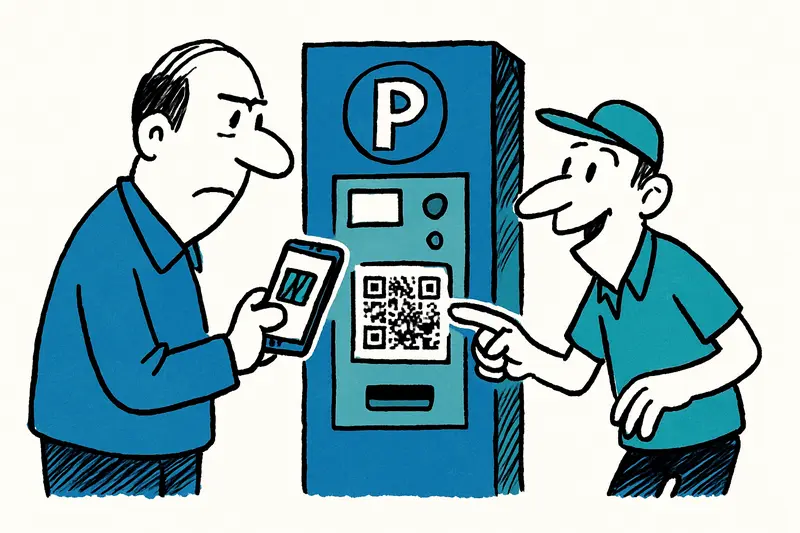 Achtung am Parkautomaten: Falsche QR‑Aufkleber zocken Autofahrer in Palma ab