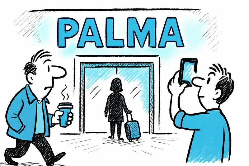 Por qué el aeropuerto de Palma brilló repentinamente en azul — y por qué es importante