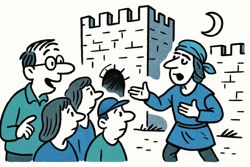 Geführter Abendspaziergang entlang der Stadtmauer von Alcúdia