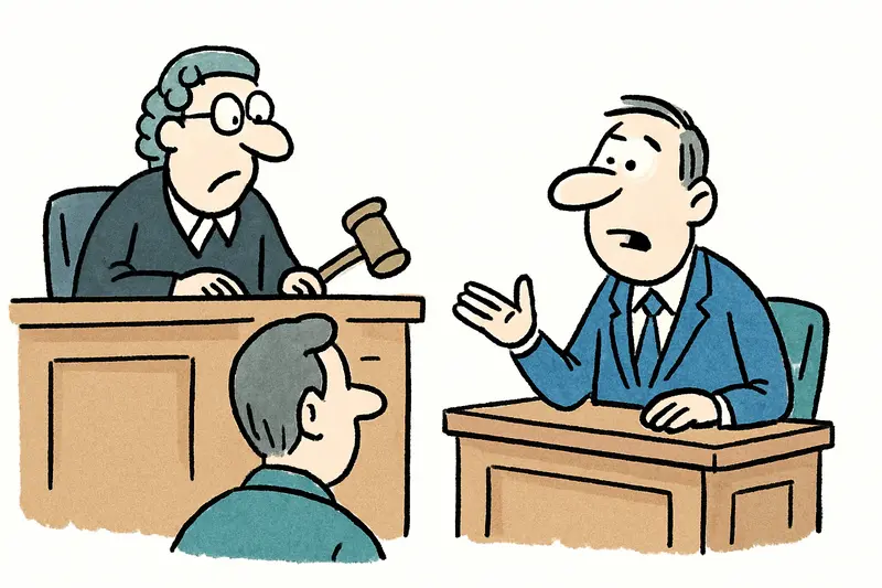 Courtroom scene during the Playa de Palma rooftop terrace collapse trial