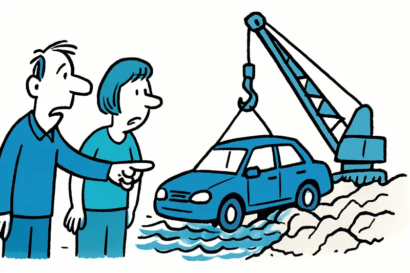 Stolen and sunk in the sea: Rental car recovered off Son Verí — Who pays the price?