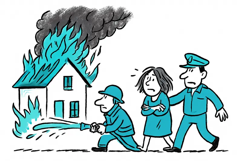Gran operativo en Llucmajor: cuando una casa de un acumulador se convierte en una trampa de incendio