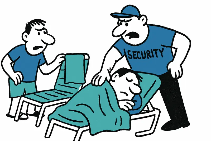 Handtuchkrieg an Hotelpools: Gäste schlafen auf Liegen – Security greift ein