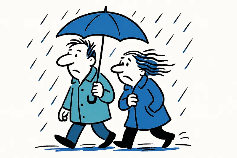 Herbst in Palma: leichter Nieselregen und milde Luft am 15. Oktober