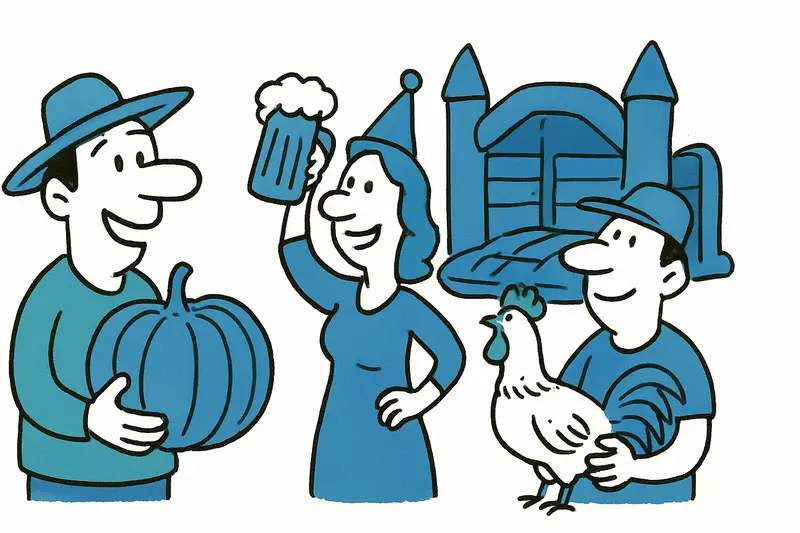 Kürbisse, Hähne und Hüpfburgen: Mallorcas Märkte im Herbst