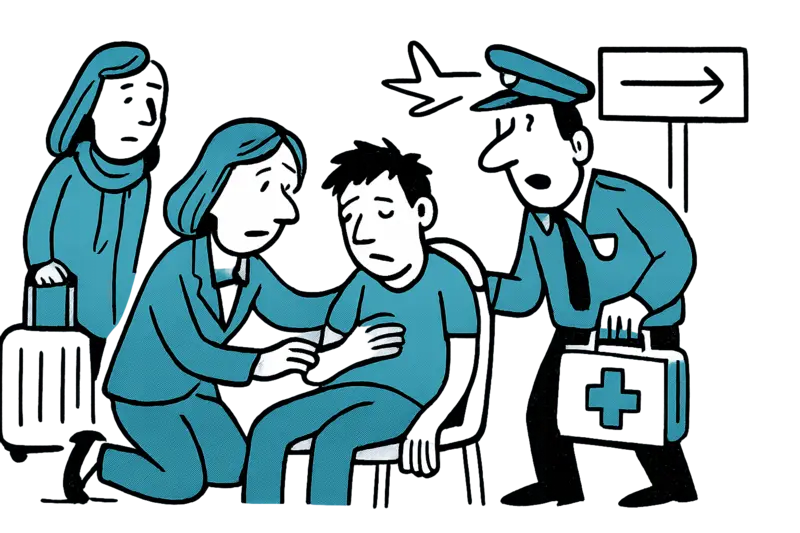 When Help Takes Too Long: Fainting at the Airport and Gaps in the Emergency Network