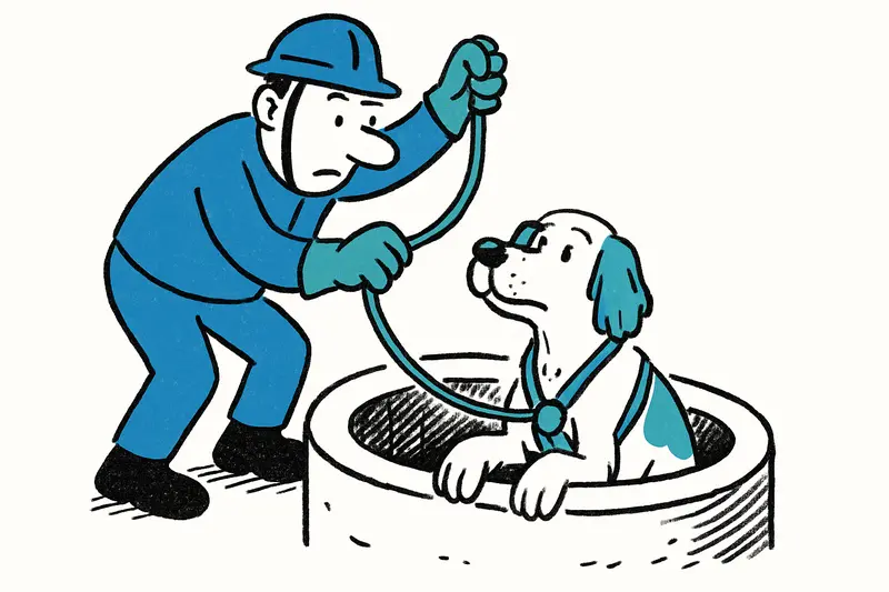 Hund aus sechs Meter tiefem Brunnen in Sant Joan gerettet