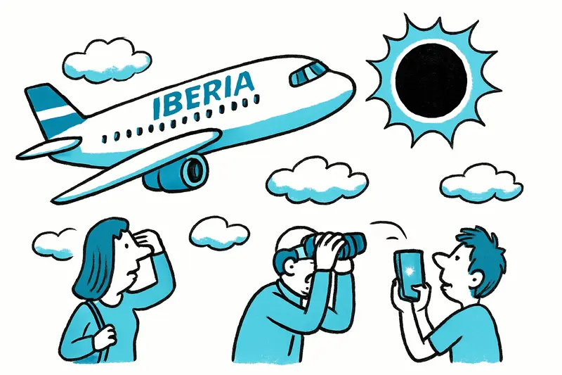 Iberia-Sonderflug zur Sonnenfinsternis: Mallorca sieht mit