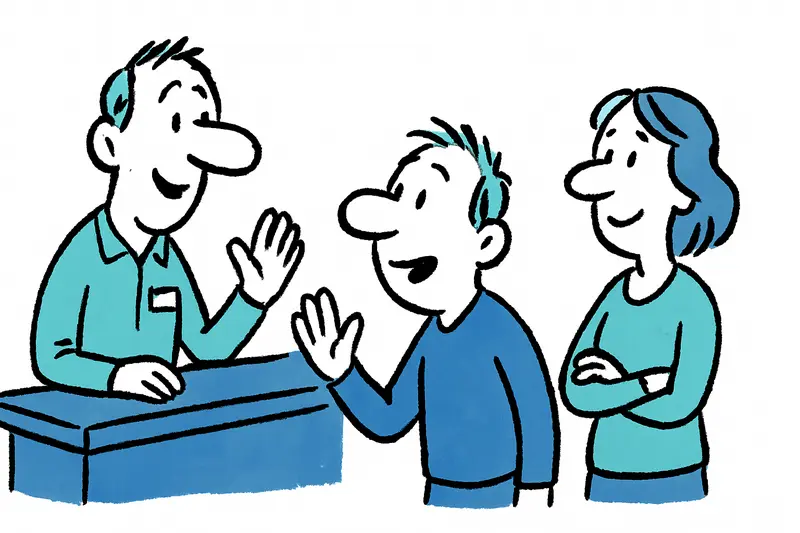 Fahrzeuge vor einer ITV-Prüfstelle auf Mallorca, Symbol für freie Termine und kürzere Wartezeiten.