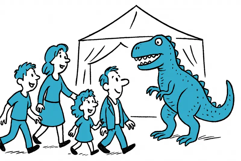 Lifelike dinosaurs roll into Palma – family exhibition in a tent at Nou Llevant