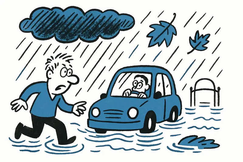 Gewitter und Starkregen treffen Mallorca: Straßen überflutet, Parks geschlossen