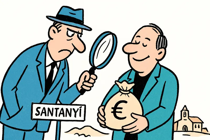 Santanyí auf Mallorca als Ort der Ermittlungen in der Plus‑Ultra‑Affäre und fraglichen Geldflüssen.
