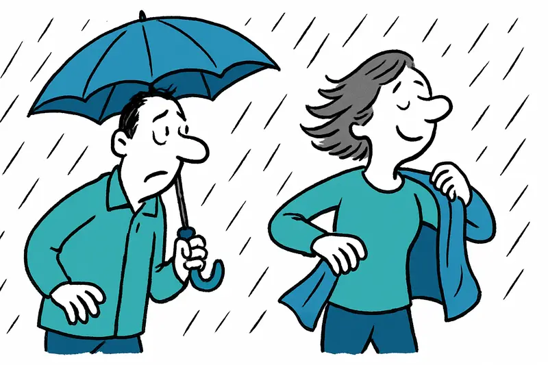 Mallorca coastline under cloudy skies with approaching showers, pine trees and moody late-autumn light