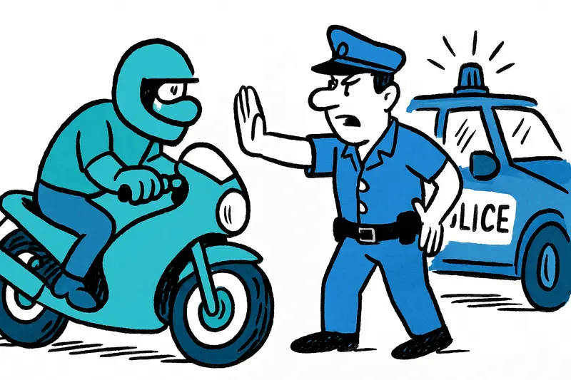 Motorrad mit 124 km/h in Palma gestoppt — Polizei ermittelt