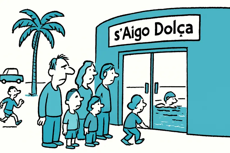 Hallenbad s’Aigo Dolça in Palma: Nachmittags geöffnet am Passeig Marítim
