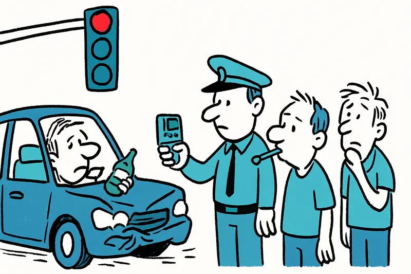 Crash in Palma bei roter Ampel: Alkohol, Verweigerung und was jetzt getan werden muss