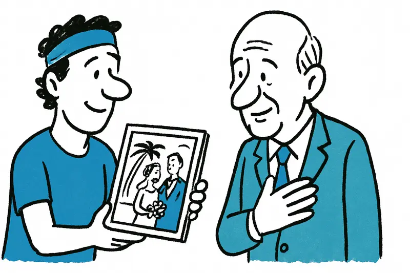 Rafa Nadal schenkt Juan Carlos Foto: Eine persönliche Geste auf Mallorca