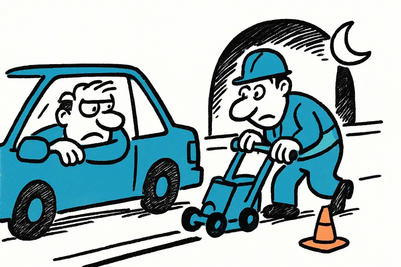 Trabajos nocturnos en la Vía de Cintura de Palma y en el túnel de Sóller