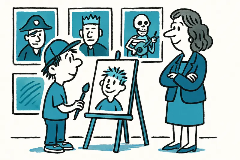 Gil Panadés Kolbe: Neunjähriger Malt seine erste Ausstellung in Palma