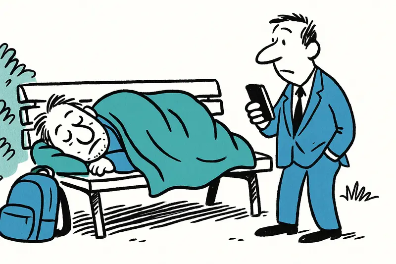 Obdach am Paseo Mallorca: Ein Parkbank‑Zuhause mitten in Palma