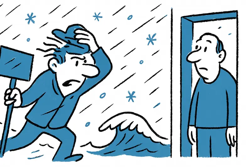 Ráfagas fuertes y nieve en Mallorca, puerto cerrado y equipos de emergencia en la costa.