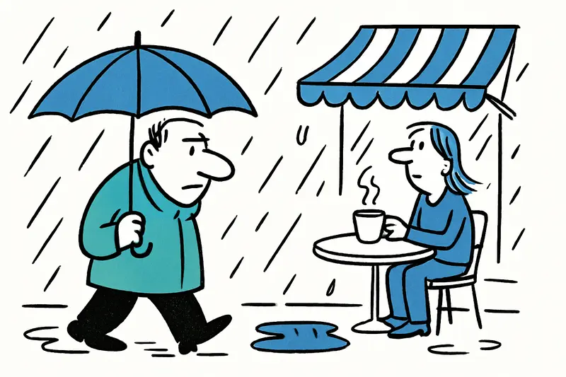 Palma am 22. September 2025: Regen, milde Luft und nasses Pflaster